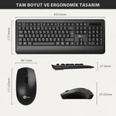 Lecoo Kw202 Kablosuz Klavye & Mouse Set Siyah - 3