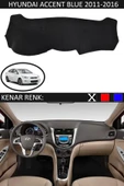 Torpido Koruma Halısı Siyah Kenar Renk Siyah Hyundai Accent Blue 2011-2016 ile Uyumlu - 1