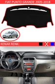 Torpido Koruma Halısı Siyah Kenar Renk Kırmızı Fiat Punto Grande 2005-2018 ile Uyumlu - 1