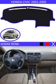 Torpido Koruma Halısı Siyah Kenar Renk Mavi Honda Civic Vtec2 2003-2005 ile Uyumlu - 1