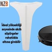 Mobilya Kanepe Sehpa TV Ünitesi Koltuk Ayağı 14 cm Beyaz Baza Ayak 4 Adet thumbnail 6