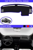 Dijital Ekran Torpido Koruma Halısı Siyah Kenar Renk Mavi Fiat Tipo ile Uyumlu - 1