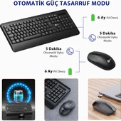 Lecoo Kw202 Kablosuz Klavye & Mouse Set Siyah - 2