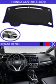 Torpido Koruma Halısı Siyah Kenar Renk Mavi Honda Jazz 2018-2020 ile Uyumlu - 1
