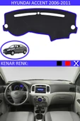 Torpido Koruma Halısı Siyah Kenar Renk Mavi Hyundai Accent Era 2006-2011 ile Uyumlu - 1