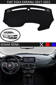 Torpido Koruma Halısı Siyah Kenar Renk Siyah Fiat Egea Ekranlı 2017-2022 ile Uyumlu - 1