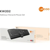 Lecoo Kw202 Kablosuz Klavye & Mouse Set Siyah - 8