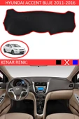 Torpido Koruma Halısı Siyah Kenar Renk Kırmızı Hyundai Accent Blue 2011-2016 ile Uyumlu - 1