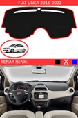 Torpido Koruma Halısı Siyah Kenar Renk Kırmızı Fiat Linea 2015-2020 ile Uyumlu - 1
