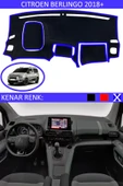 Torpido Koruma Halısı Siyah Kenar Renk Mavi Citroen Berlingo 2018 ile Uyumlu - 1