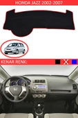 Torpido Koruma Halısı Siyah Kenar Renk Kırmızı Honda Jazz 2002-2007 ile Uyumlu - 1