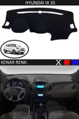 Torpido Koruma Halısı Siyah Kenar Renk Siyah Hyundai İX35 ile Uyumlu - 1