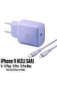 iPhone 11 Uyumlu Şarj Aleti HIZLI PD Şarj Cihazı Apple iPhone 11 Pro 11 Plus 11 Pro Max 25W HIZLI thumbnail 1