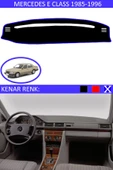 Torpido Koruma Halısı Siyah Kenar Renk Mavi Mercedes E Class 1985-1995 ile Uyumlu - 1