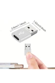 USB Type-C Çevirici OTG Veri Aktarıcı USB - Type C Dönüştürücü Mini Adaptör Type C Kablo Bağlama thumbnail 4