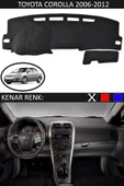 Torpido Koruma Halısı Siyah Kenar Renk Siyah Toyota Coralla 2006-2012 ile Uyumlu - 1