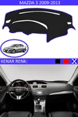 Torpido Koruma Halısı Siyah Kenar Renk Mavi Mazda 3 2009-2013 ile Uyumlu - 1