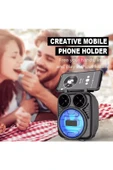 Kablosuz Bluetooth Hoparlör Speaker  Telefon Tutucu Rgb Hoparlör Renkli Işıklı Ses Bombası 5W - 4