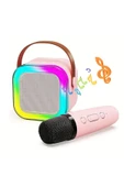 Mini Kablosuz Bluetooth Karaoke Hoparlör Kareoke Makinesi Çocuklar İçin Evde Karaoke Seti - 1