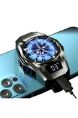 Gaming Telefon Hava Soğutma Fanı Derece Göstergeli Metal Radyatör Soğutucu İos Android Pubg Uyumlu - 3