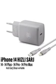 iPhone 14 Uyumlu Şarj Aleti HIZLI PD Şarj Cihazı Apple iPhone 14 Pro 14 Plus 14 Pro Max 25W HIZLI thumbnail 1
