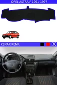 Torpido Koruma Halısı Siyah Kenar Renk Mavi Opel Astra F 1991-1997 ile Uyumlu - 1