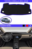 Torpido Koruma Halısı Siyah Kenar Renk Mavi Toyota Coralla 2012-2018 ile Uyumlu - 1