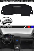 Torpido Koruma Halısı Siyah Kenar Renk Siyah Volkswagen Passat B5 1995-2005 ile Uyumlu - 1