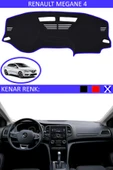 Torpido Koruma Halısı Siyah Kenar Renk Mavi Renault Megane 4 ile Uyumlu - 1