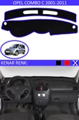Torpido Koruma Halısı Siyah Kenar Renk Mavi Opel Combo C 2001-2011 ile Uyumlu - 1