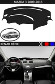 Torpido Koruma Halısı Siyah Kenar Renk Siyah Mazda 3 2009-2013 ile Uyumlu - 1