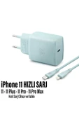 iPhone 11 Uyumlu Şarj Aleti HIZLI PD Şarj Cihazı Apple iPhone 11 Pro 11 Plus 11 Pro Max 25W HIZLI thumbnail 1
