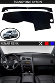 Torpido Koruma Halısı Siyah Kenar Renk Siyah Ssangyoung Kyron ile Uyumlu thumbnail 1