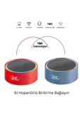 Mini Bluetooth Hoparlör Ses Bombası TWS Çift Hoparlör Bağlantısı - 2