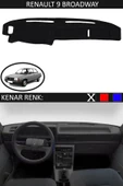 Torpido Koruma Halısı Siyah Kenar Renk Siyah Renault 9 Broadway ile Uyumlu - 1
