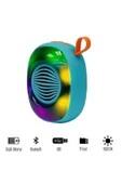 Kablosuz Bluetooth Hoparlör 5W RGB Led Işıklı Speaker Ses Bombası 1200 mAh Güçlü Ses Kalitesi - 2