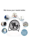 Taşınabilir Mini Fan Soğutucu Serinletici Pervaneli Masaüstü Vantilatör Klima Usb - 4