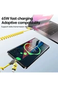 65W Çok Fonksiyonlu 4'ü Bir arada USBC-TypeC-Lighting Şarj Kablo PD  Hızlı Şarj ve Veri Transfer thumbnail 4