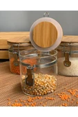 Mada 950ml 14 Cm 3 Lü Kelepçeli Vakumlu Boroslikat Cam Set - 1