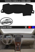 Torpido Koruma Halısı Siyah Kenar Renk Siyah Toyota Coralla 2000-2006 ile Uyumlu - 1