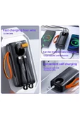 50.000 mAh Hızlı Şarj PD 22.5W Taşıma Askılı  Powerbank 4x USB 2x Type-C Kendinden Kablolu Powerbank - 5