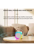 Mini Kablosuz Bluetooth Karaoke Hoparlör Kareoke Makinesi Çocuklar İçin Evde Karaoke Seti - 8