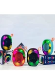 Kablosuz Bluetooth Hoparlör 5W RGB Led Işıklı Speaker Ses Bombası 1200 mAh Güçlü Ses Kalitesi - 7