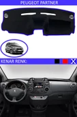 Torpido Koruma Halısı Siyah Kenar Renk Mavi Peugeot Partner ile Uyumlu - 1