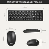 Lecoo Kw200 Kablosuz Klavye & Mouse Set Siyah - 6