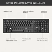 Lecoo Kw200 Kablosuz Klavye & Mouse Set Siyah - 7