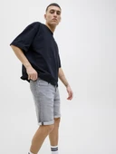 JACK JONES Erkek Grey Denim Şort 12269502 - 4