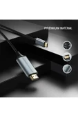 Type-C HDMI Dönüştürücü Telefon Tablet Uyumlu Görüntü Aktarım Televizyon Kablosu 4K HDMI 180cm - 3