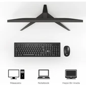 Lecoo Kw200 Kablosuz Klavye & Mouse Set Siyah - 2