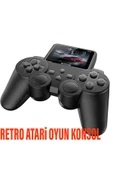 Kablosuz Retro Video Oyun Konsolu Atari 520 Oyunlu Media Player Medya Oynatıcı thumbnail 1
